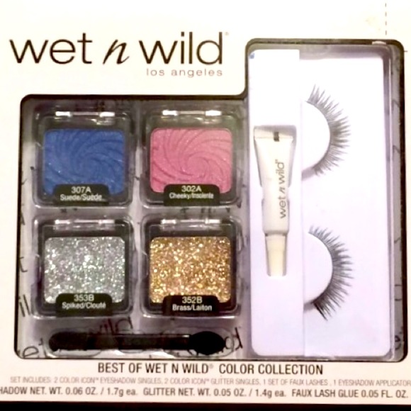 NIB WET N WILD Best of Color Collection Gift Set - LASHES 4 EYESHADOWS - Picture 8 of 8